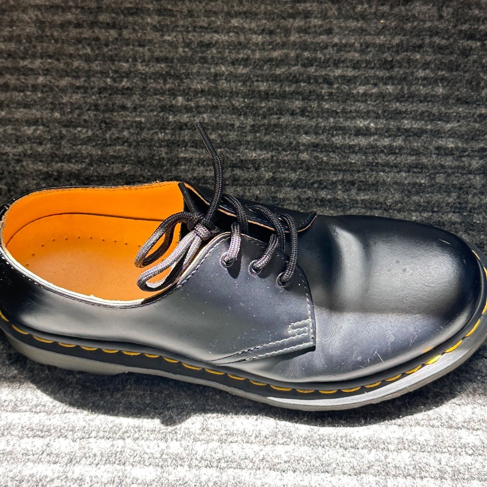 1461 Black Smooth Leather Oxfords- Women’s Size 8 - Picture 3 of 12